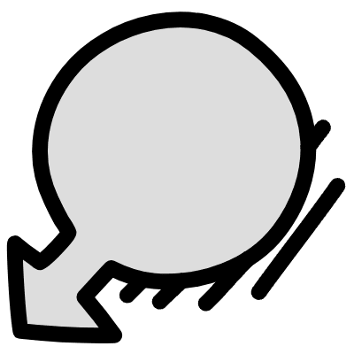 Filled Bubble Point 1 Element from Variable Scribbles Set
