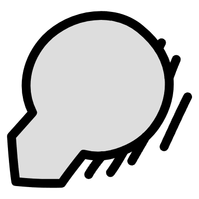 Filled Bubble Point Element from Variable Scribbles Set