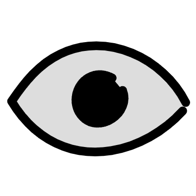 Filled Eye Element from Variable Scribbles Set