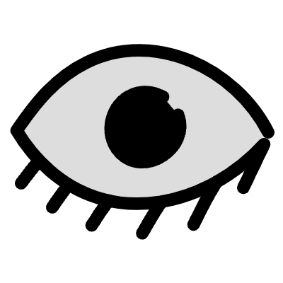 Filled Eye Shadow Element from Variable Scribbles Set