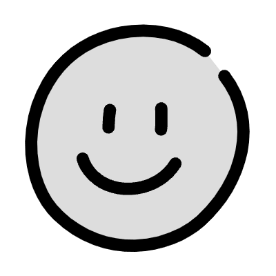 Filled Smiley Happy Element from Variable Scribbles Set