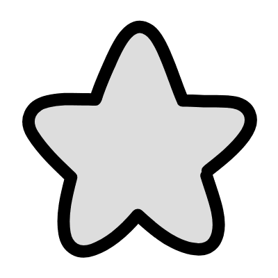 Filled Star Element from Variable Scribbles Set