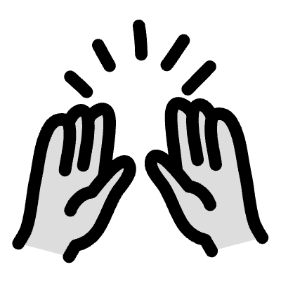 Filleds High Five Element from Variable Scribbles Set