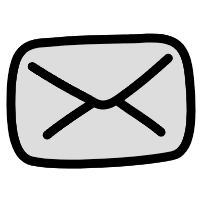 Filleds Mail Inbox Close Element from Variable Scribbles Set
