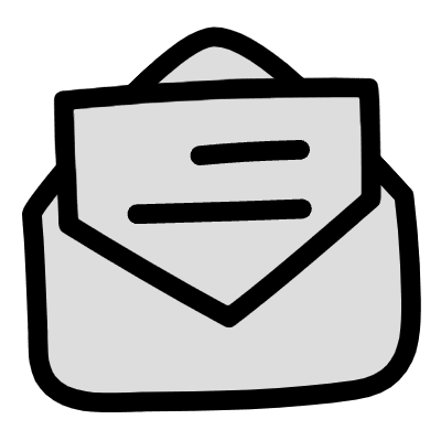 Filleds Mail Inbox Open Element from Variable Scribbles Set