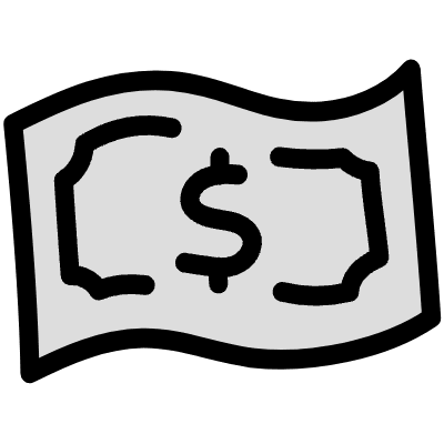 Filleds Note Dollar Element from Variable Scribbles Set