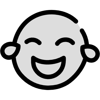 Filleds Smiley Laugh Element from Variable Scribbles Set