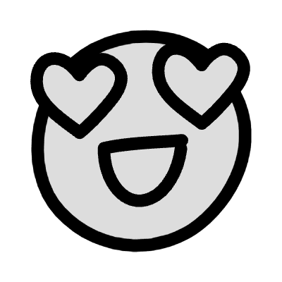 Filleds Smiley Love Element from Variable Scribbles Set