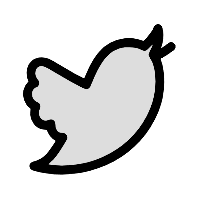 Filleds Social Media Twitter Element from Variable Scribbles Set