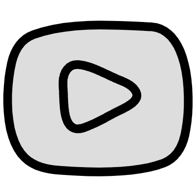 Filleds Social Media Youtube Element from Variable Scribbles Set