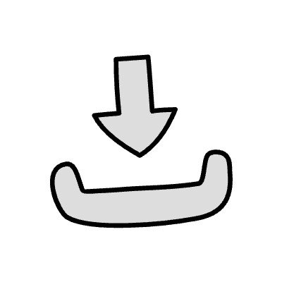 Filled Download Element from Variable Scribbles Set