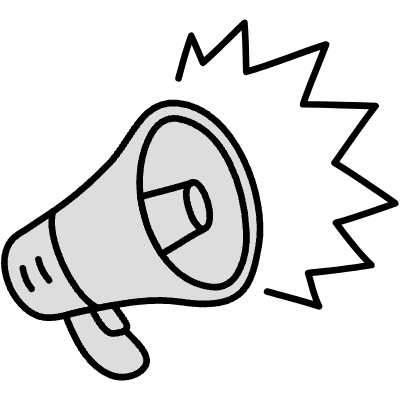 Filled Megaphone Element from Variable Scribbles Set