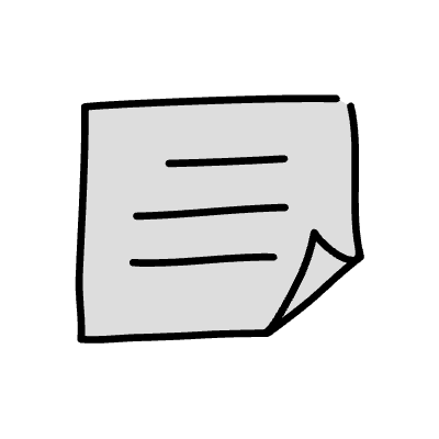 Filled Memo Note Element from Variable Scribbles Set