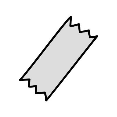 Filled Tape Long Element from Variable Scribbles Set