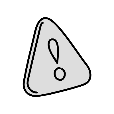 Filled Warning Element from Variable Scribbles Set