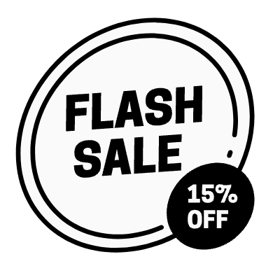 Flash Sale Circles Element from Vector Badges Set