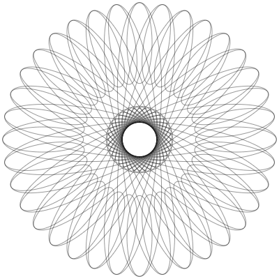 Spirograph 11 Element from 3D Motifs (Wireframe) Set