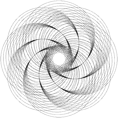 Spirograph 12 Element from 3D Motifs (Wireframe) Set