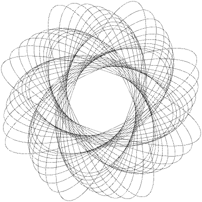 Spirograph 31 Element from 3D Motifs (Wireframe) Set