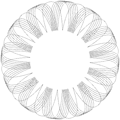 Spirograph 32 Element from 3D Motifs (Wireframe) Set