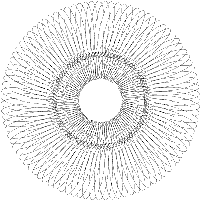 Spirograph 5 Element from 3D Motifs (Wireframe) Set