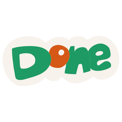Done Element from Fun Stickers Set