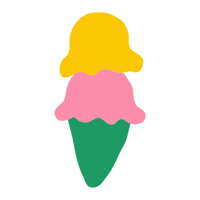 Ice Cream Element from Fun Stickers Set