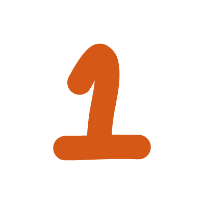 Number 1 2 Element from Fun Stickers Set