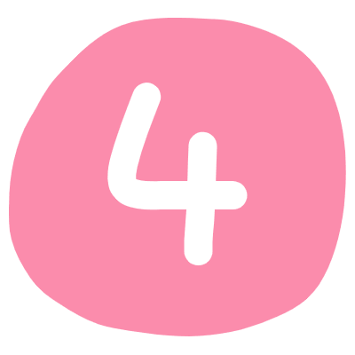 Number 4 1 Element from Fun Stickers Set