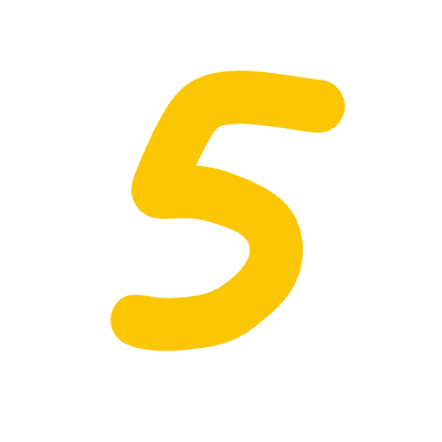 Number 5 2 Element from Fun Stickers Set