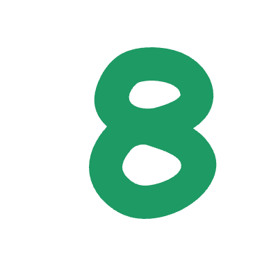 Number 8 2 Element from Fun Stickers Set