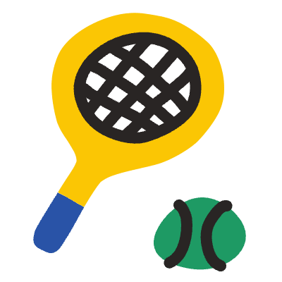 Tennis Sport Element from Fun Stickers Set