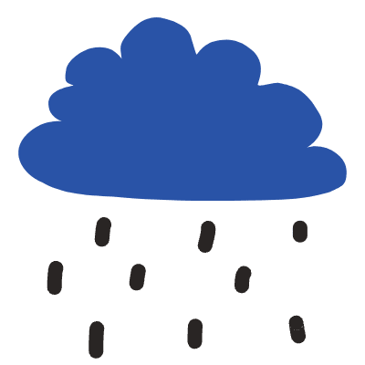 Weather Rain Element from Fun Stickers Set