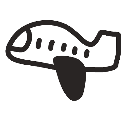 Airplane Element from Fun Stickers Set