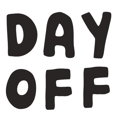 Day Off Word Element from Fun Stickers Set