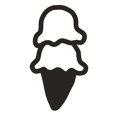 Ice Cream Element from Fun Stickers Set