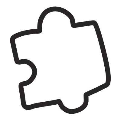 Puzzle Element from Fun Stickers Set