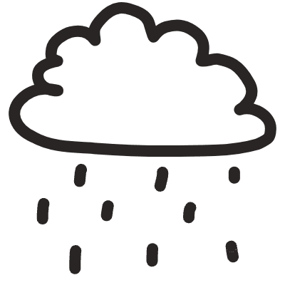 Weather Rain Element from Fun Stickers Set