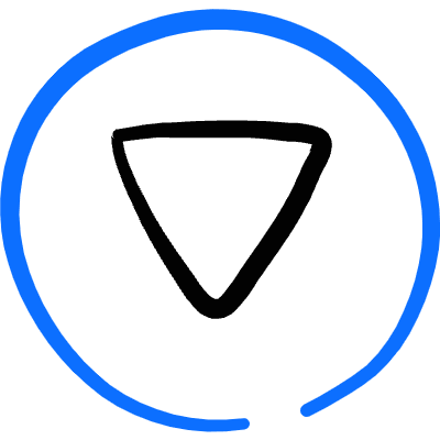 Arrow Button Circle Down Icon from Freehand Duotone Set