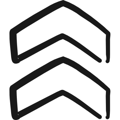 Arrow Double Up Icon from Freehand Duotone Set