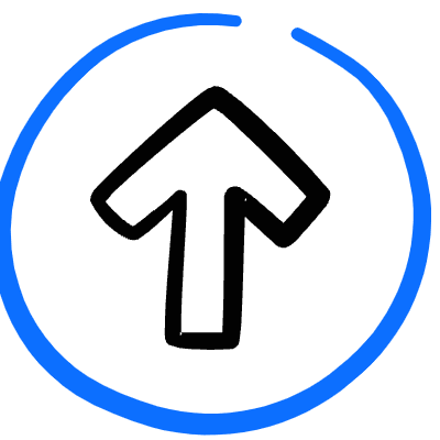 Arrow Thick Circle Up 2 Icon from Freehand Duotone Set