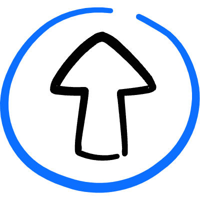 Arrow Thick Circle Up Icon from Freehand Duotone Set