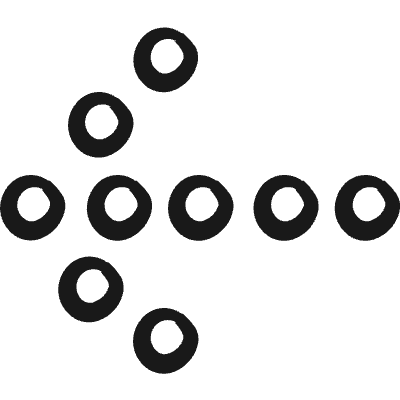 Arrow Thick Dot Left Icon from Freehand Duotone Set