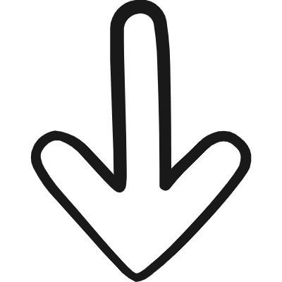 Arrow Thick Down 2 Icon from Freehand Duotone Set