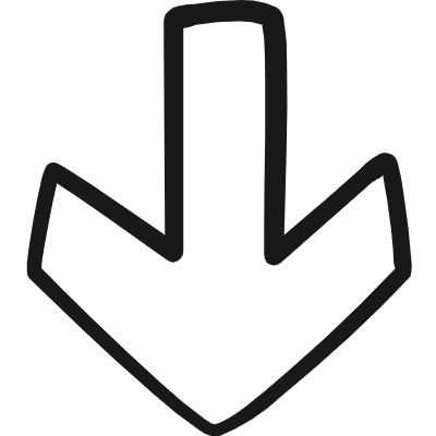 Arrow Thick Down 3 Icon from Freehand Duotone Set