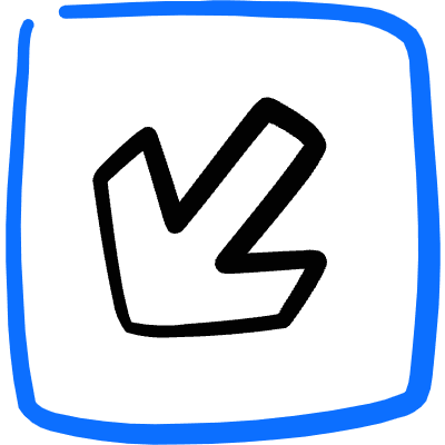 Arrow Thick Left Bottom Corner 4 Icon from Freehand Duotone Set