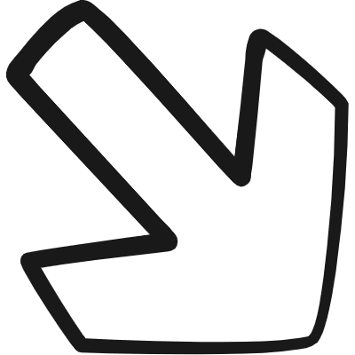 Arrow Thick Right Bottom Corner 3 Icon from Freehand Duotone Set