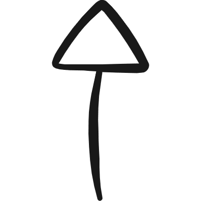 Arrow Up Icon from Freehand Duotone Set