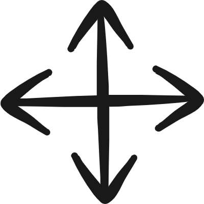 Diagram All Direction Expand Icon from Freehand Duotone Set