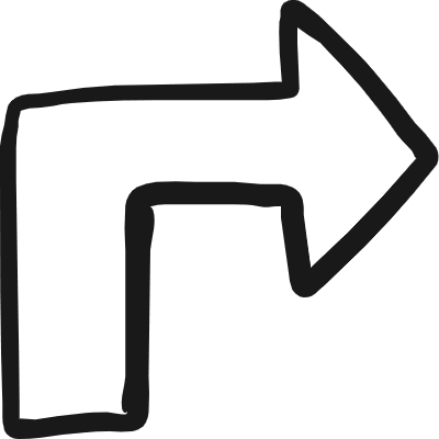 Diagram Arrow Corner Point Right Icon from Freehand Duotone Set